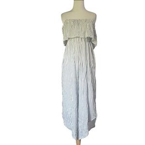 NWT Japna Striped Strapless Jumpsuit